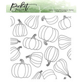 Picket Fence Studios Lots of Gourds 4x4 Inch Clear Stamps (H-126) (OUTLET)