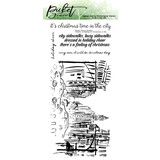 Picket Fence Studios There's a Feeling of Christmas 4x8 Inch Clear Stamps (C-144) (OUTLET)