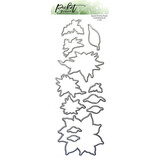 Picket Fence Studios Seasonal Christmas Flowers 4x12 Inch Metal Dies (C-137D) (OUTLET)