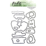 Picket Fence Studios A Polar Bear Winter Celebration 4x6 Inch Metal Dies (C-136D) (OUTLET)