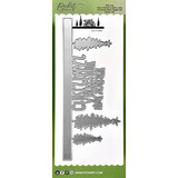 Picket Fence Studios SlimLine Have Yourself a Merry Little Christmas Word 4x10 Inch Topper Dies (SDCS-136) (OUTLET)