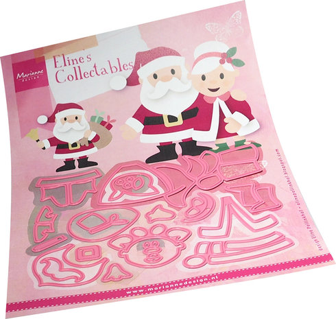 Marianne Design Collectables Dies Eline's Santa & Mrs Claus (COL1517) Marianne Design Collectables Dies Eline's Santa & Mrs Claus (COL1517)