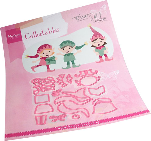 Marianne Design Collectables Dies Eline's & by Marleen Christmas Elves (COL1518) (DISCONTINUED) Marianne Design Collectables Dies Eline's & by Marleen Christmas Elves (COL1518) (DISCONTINUED)
