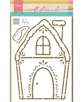Marianne Design Craft Stencil A5 by Marleen Gingerbread House (PS8132) (DISCONTINUED) Marianne Design Craft Stencil A5 by Marleen Gingerbread House (PS8132) (DISCONTINUED)