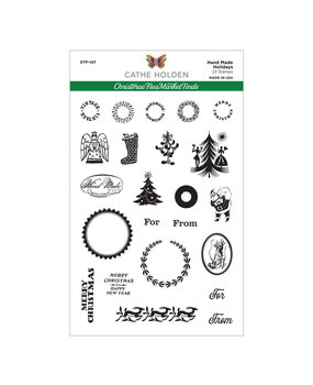 Spellbinders Hand Made Holidays Clear Stamps (STP-147) (OUTLET)