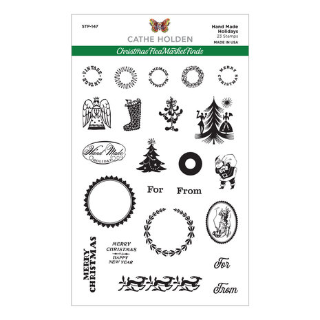 Spellbinders Hand Made Holidays Clear Stamps (STP-147) (OUTLET) Spellbinders Hand Made Holidays Clear Stamps (STP-147) (OUTLET)