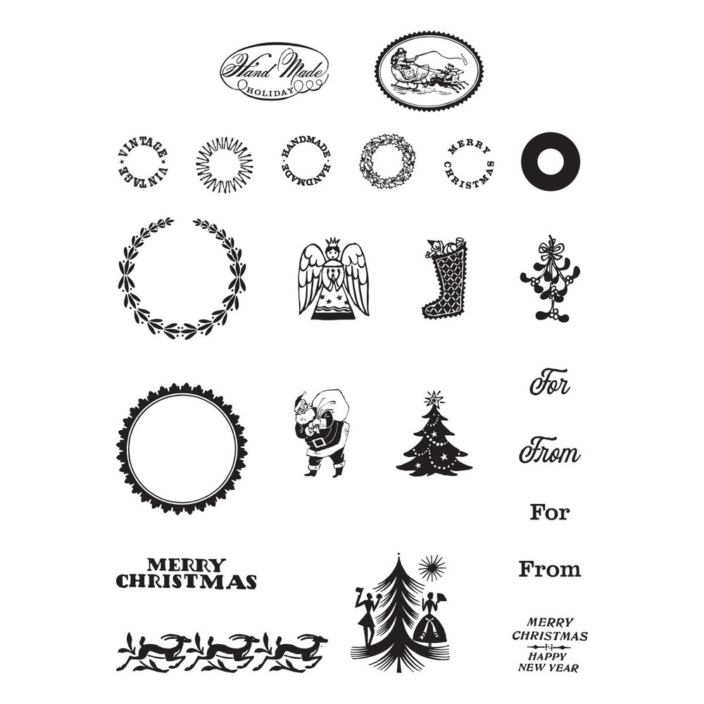 Spellbinders Hand Made Holidays Clear Stamps (STP-147) (OUTLET) Spellbinders Hand Made Holidays Clear Stamps (STP-147) (OUTLET)