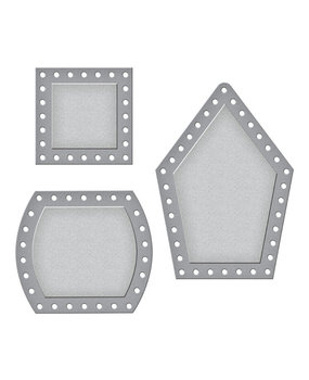 Spellbinders Vintage Handcrafted Square Base and Sides Bowl Deep Etched Dies (CH-016) (OUTLET)