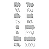 Spellbinders It's Not a Puppy Etched Dies (S2-349) (OUTLET)