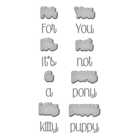 Spellbinders It's Not a Puppy Etched Dies (S2-349) (OUTLET) Spellbinders It's Not a Puppy Etched Dies (S2-349) (OUTLET)