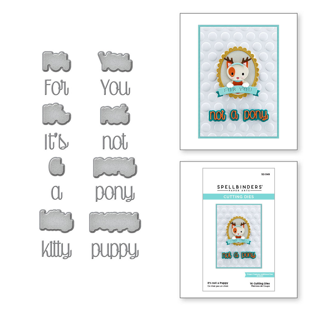 Spellbinders It's Not a Puppy Etched Dies (S2-349) (OUTLET) Spellbinders It's Not a Puppy Etched Dies (S2-349) (OUTLET)