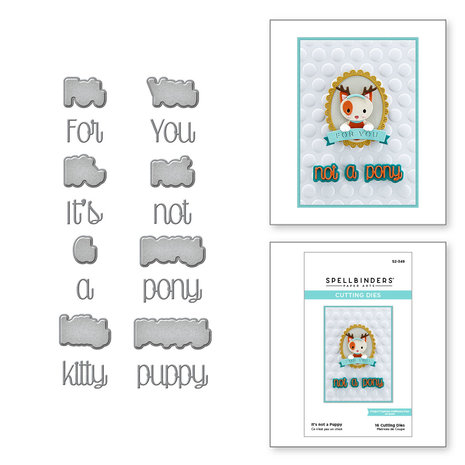 Spellbinders It's Not a Puppy Etched Dies (S2-349) (OUTLET) Spellbinders It's Not a Puppy Etched Dies (S2-349) (OUTLET)
