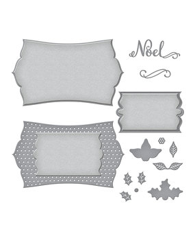 Spellbinders Noel Mini Slimline Frame Etched Dies (S5-535) (OUTLET)