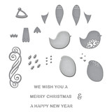 Spellbinders Sugarplum Tweets Etched Dies (S4-1244) (OUTLET)