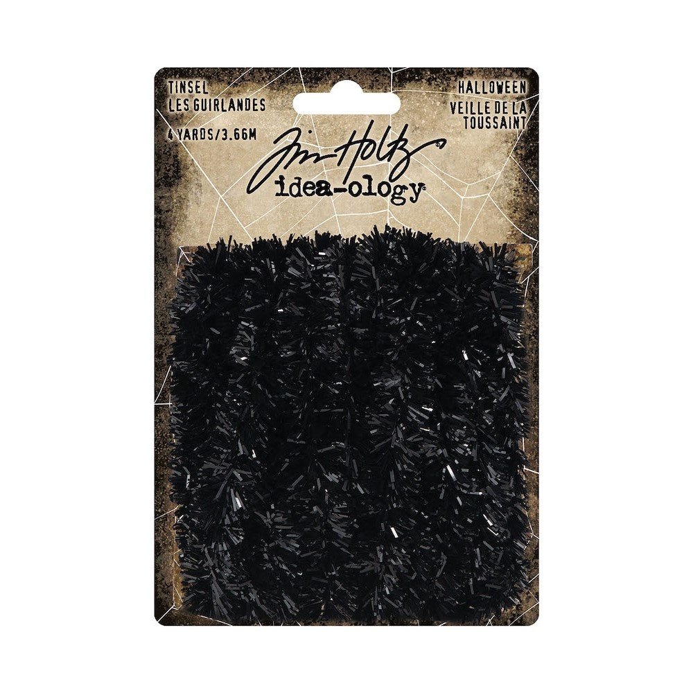 Idea-ology Tim Holtz Halloween Tinsel Black (1x3.66 m) (TH94253) (DISCONTINUED) Idea-ology Tim Holtz Halloween Tinsel Black (1x3.66 m) (TH94253) (DISCONTINUED)