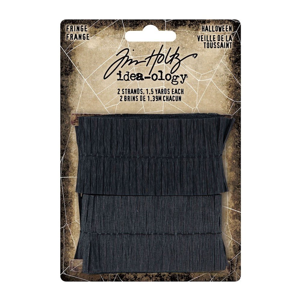 Idea-ology Tim Holtz Halloween Fringe Black (2x1.39m) (TH94262) (DISCONTINUED)