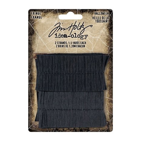 Idea-ology Tim Holtz Halloween Fringe Black (2x1.39m) (TH94262) (DISCONTINUED)