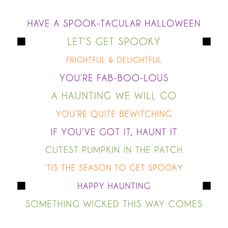 LDRS Creative Halloween Sentiment Stack 4x4 Inch Clear Stamps (LDRS3400) (OUTLET)