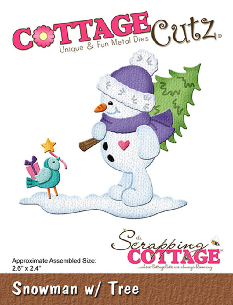 Scrapping Cottage Snowman w/ Tree (CC-1086) (OUTLET) Scrapping Cottage Snowman w/ Tree (CC-1086) (OUTLET)