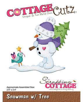 Scrapping Cottage Snowman w/ Tree (CC-1086) (OUTLET) Scrapping Cottage Snowman w/ Tree (CC-1086) (OUTLET)