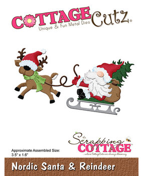 Scrapping Cottage Nordic Santa & Reindeer (CC-1084) (OUTLET)