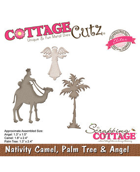 Scrapping Cottage Nativity Camel, Palm Tree & Angel (CCE-602) (OUTLET)