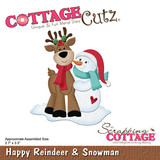 Scrapping Cottage Happy Reindeer & Snowman (CC-1080) (OUTLET)