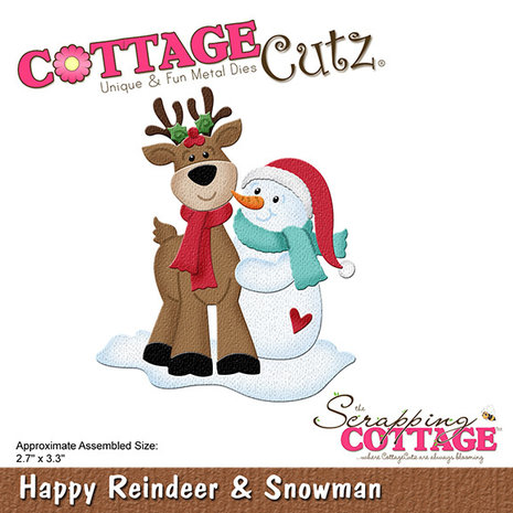 Scrapping Cottage Happy Reindeer & Snowman (CC-1080) (OUTLET) Scrapping Cottage Happy Reindeer & Snowman (CC-1080) (OUTLET)