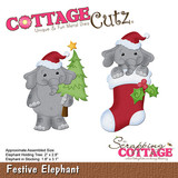 Scrapping Cottage Festive Elephant (CC-1079) (OUTLET)
