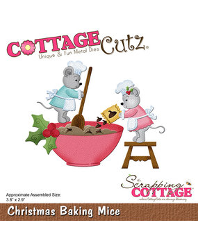 Scrapping Cottage Christmas Baking Mice (CC-1074) (OUTLET)