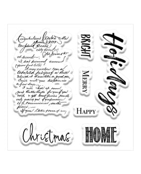 Memory Place Kawaii Paper Goods Home for the Holidays Clear Stamp (MP-60686) (OUTLET)