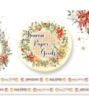 Memory Place Kawaii Paper Goods Home for the Holidays Washi Tape 15mm (MP-60687) (OUTLET)