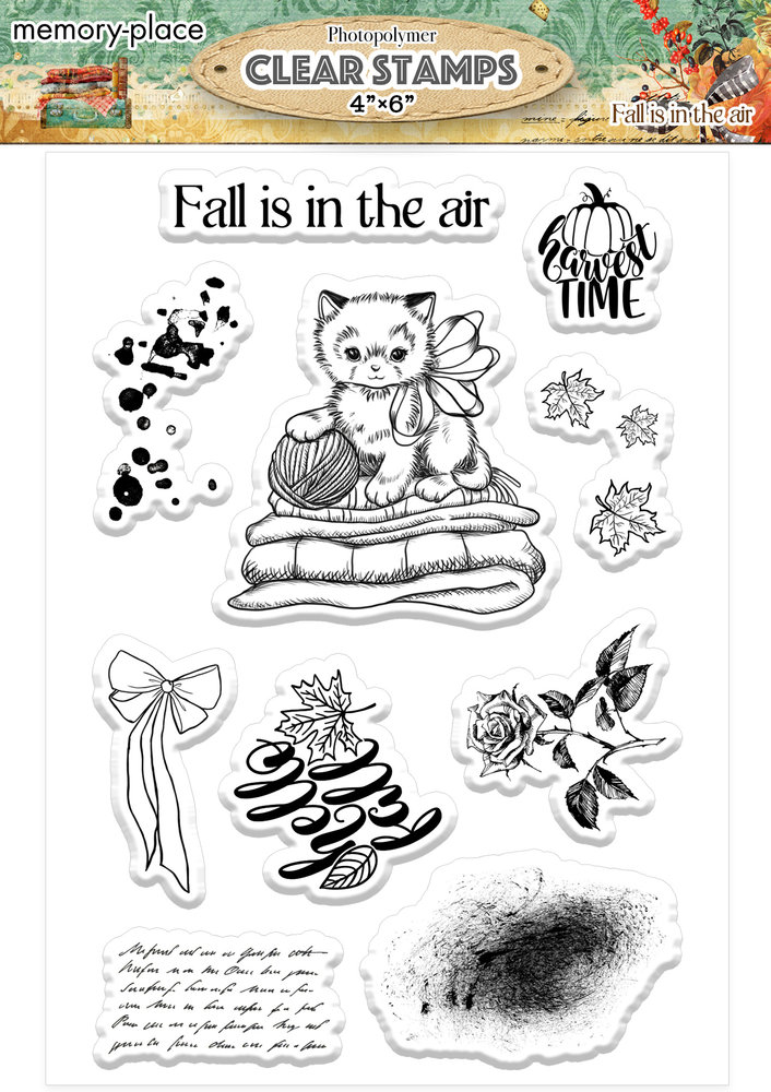 Memory Place Fall Is In The Air 1 Clear Stamp (MP-61050) (OUTLET)