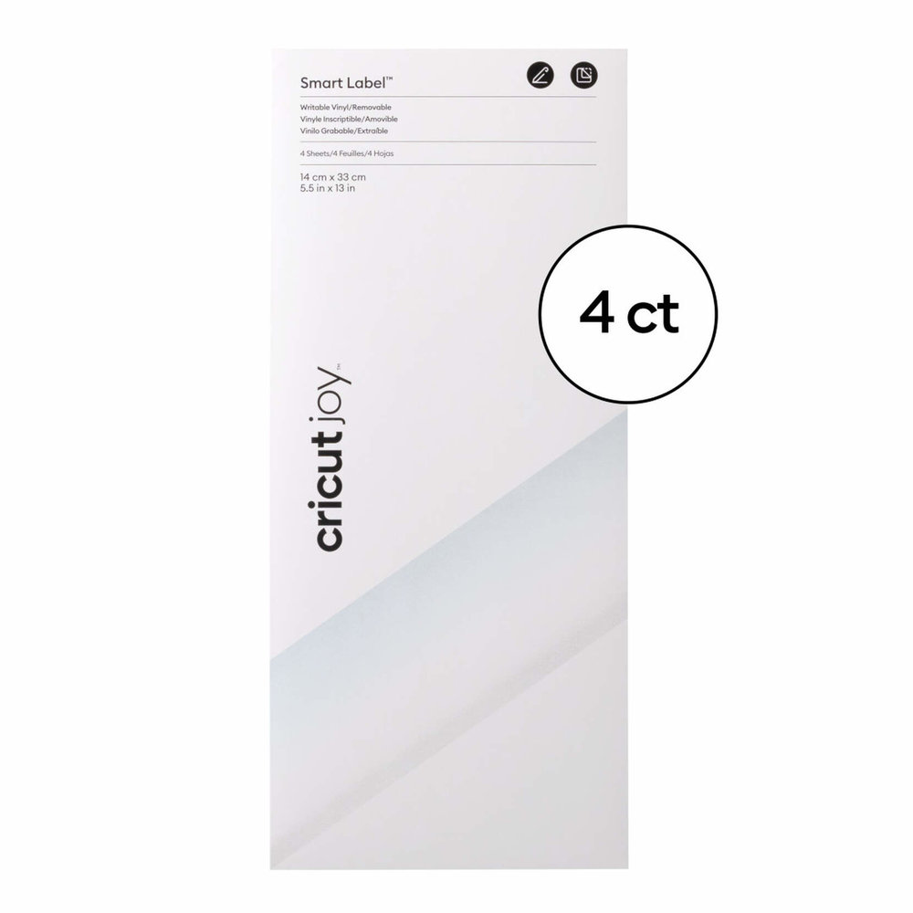 Cricut Joy Smart Label Removable Writable Transparent (4sheets) (2010003) (DISCONTINUED) Cricut Joy Smart Label Removable Writable Transparent (4sheets) (2010003) (DISCONTINUED)