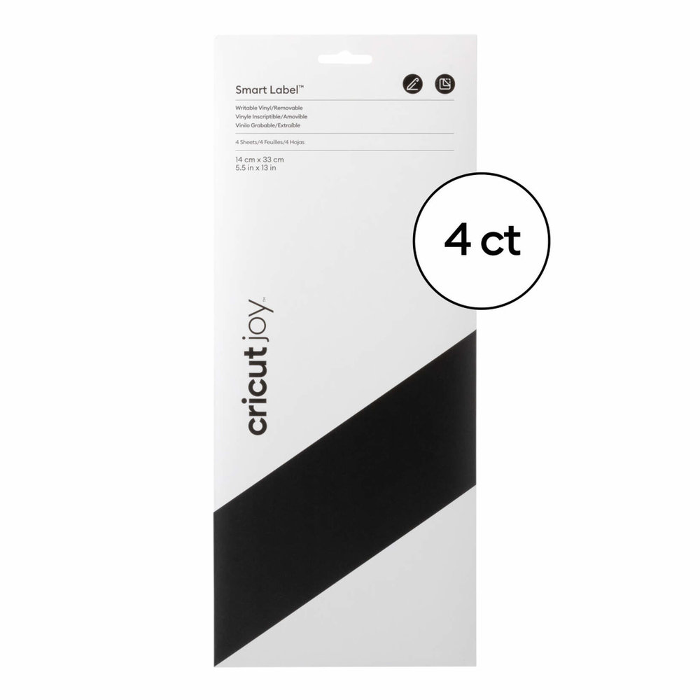 Cricut Joy Smart Label Removable Writable Black (4sheets) (2010002) (DISCONTINUED) Cricut Joy Smart Label Removable Writable Black (4sheets) (2010002) (DISCONTINUED)
