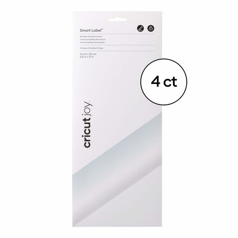 Cricut Joy Smart Label Permanent Writable Transparent (4sheets) (2009444) (DISCONTINUED) Cricut Joy Smart Label Permanent Writable Transparent (4sheets) (2009444) (DISCONTINUED)