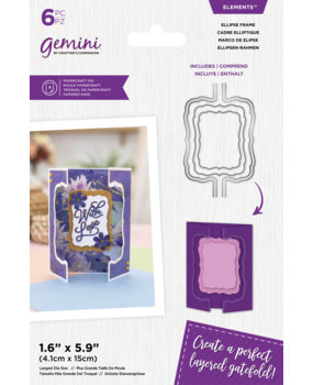 Gemini Layered Edge Gatefold Elipse Frame Elements Dies (GEM-MD-ELE-ELFR) (DISCONTINUED)