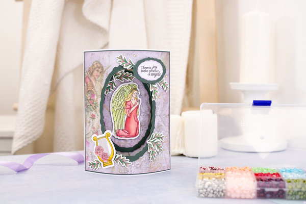 Crafter's Companion Angel Collection Stamp & Die Angel Prayer (ANG-STD-ANPR) (OUTLET)