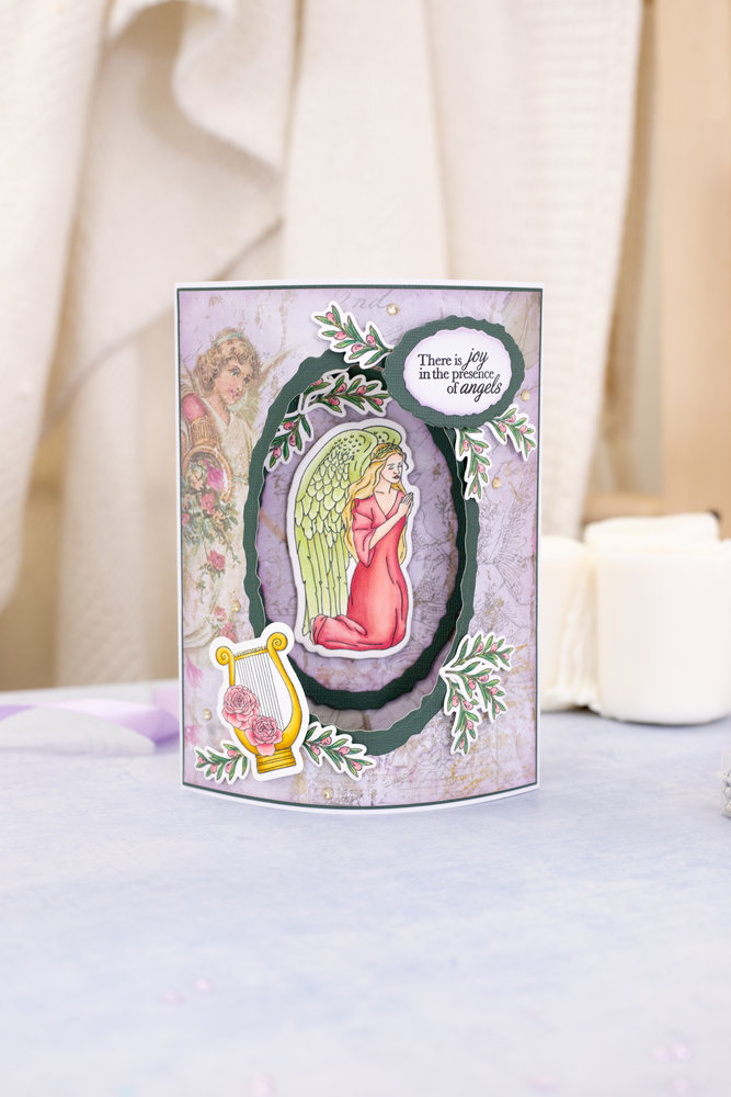 Crafter's Companion Angel Collection Stamp & Die Angel Prayer (ANG-STD-ANPR) (OUTLET)