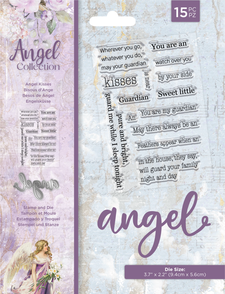 Crafter's Companion Angel Collection Stamp & Die Angel Kisses (ANG-STD-ANKI) (OUTLET)