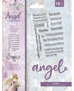 Crafter's Companion Angel Collection Stamp & Die Angel Kisses (ANG-STD-ANKI) (OUTLET)