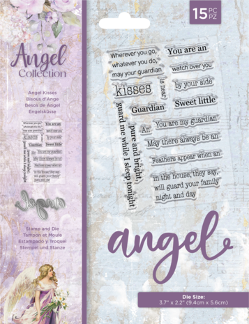 Crafter's Companion Angel Collection Stamp & Die Angel Kisses (ANG-STD-ANKI) (OUTLET)
