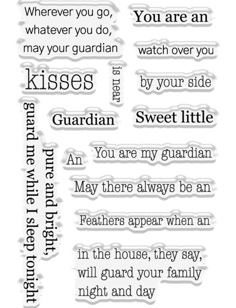 Crafter's Companion Angel Collection Stamp & Die Angel Kisses (ANG-STD-ANKI) (OUTLET)