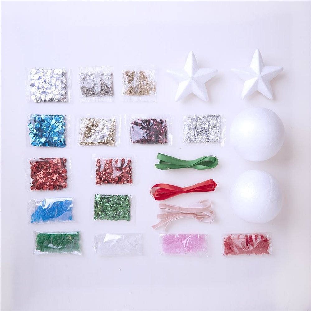 Simply Make Ornament Kit Sequin (4pcs) (DSM 105309) (OUTLET) Simply Make Ornament Kit Sequin (4pcs) (DSM 105309) (OUTLET)