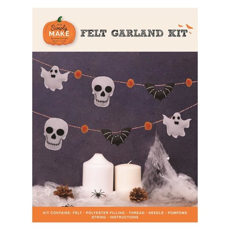 Simply Make Felt Garland Kit Skulls (DSM 106089) (OUTLET) Simply Make Felt Garland Kit Skulls (DSM 106089) (OUTLET)