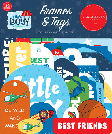 Carta Bella Little Boy Frames & Tags (CBLB160025) (OUTLET)