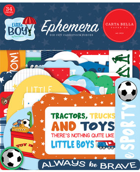 Carta Bella Little Boy Ephemera (CBLB160024) (OUTLET)