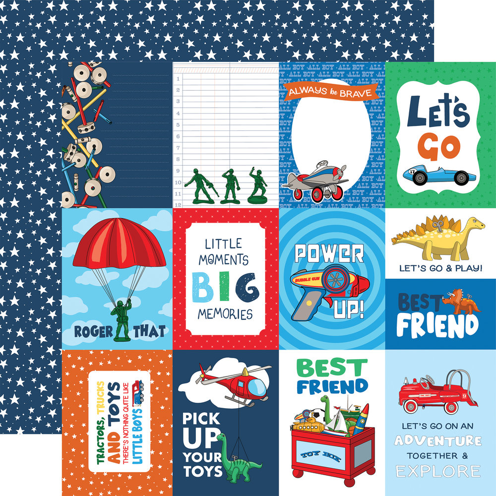 Carta Bella Little Boy 6x6 Inch Paper Pad (CBLB160023) (OUTLET) Carta Bella Little Boy 6x6 Inch Paper Pad (CBLB160023) (OUTLET)