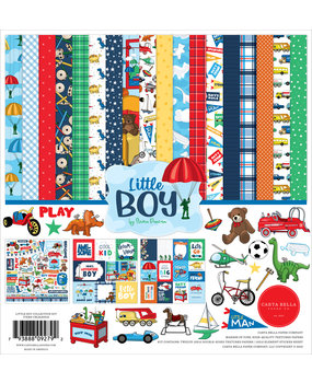 Carta Bella Little Boy 12x12 Inch Collection Kit (CBLB160016) (OUTLET)