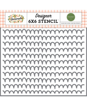 Carta Bella Life Is Sweet Scallops Stencil (CBH158033) (OUTLET)